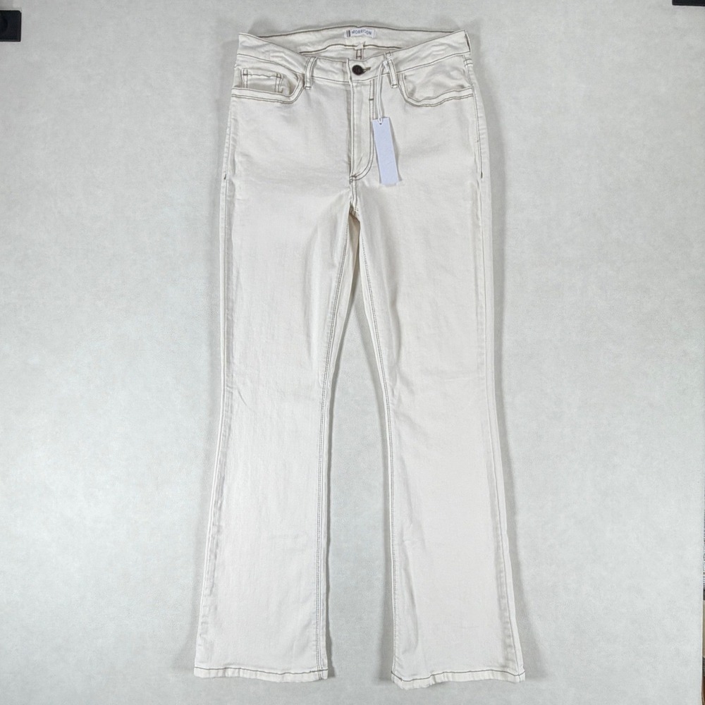 Morrison Denim The Starlet Mid-Rise Bootcut Jeans Cream MD1998 Womens Size 30